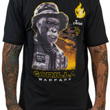 Gorilla Warfare Black Tee