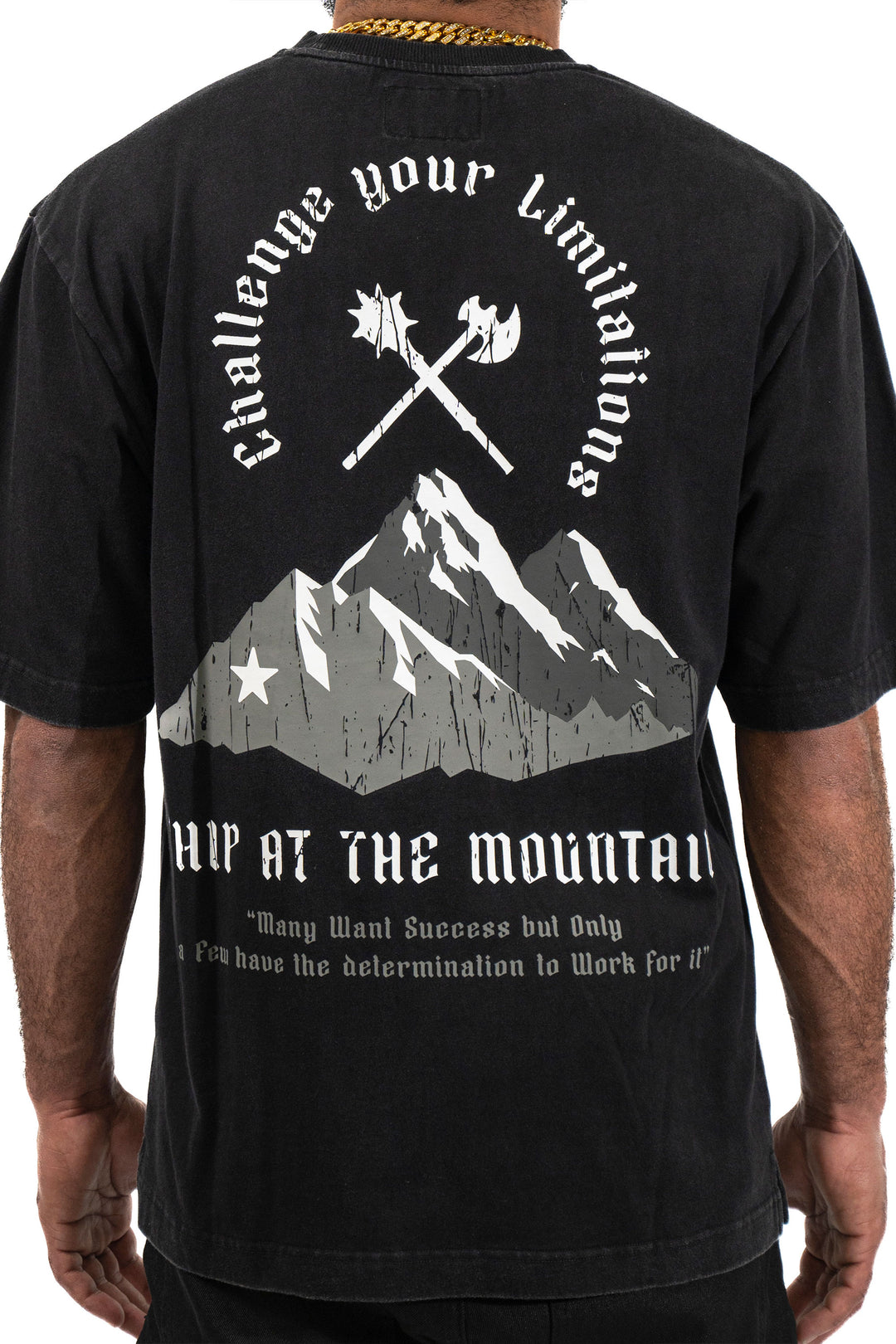 CHIP AT THE MOUNTAIN STORM BLACK TEE