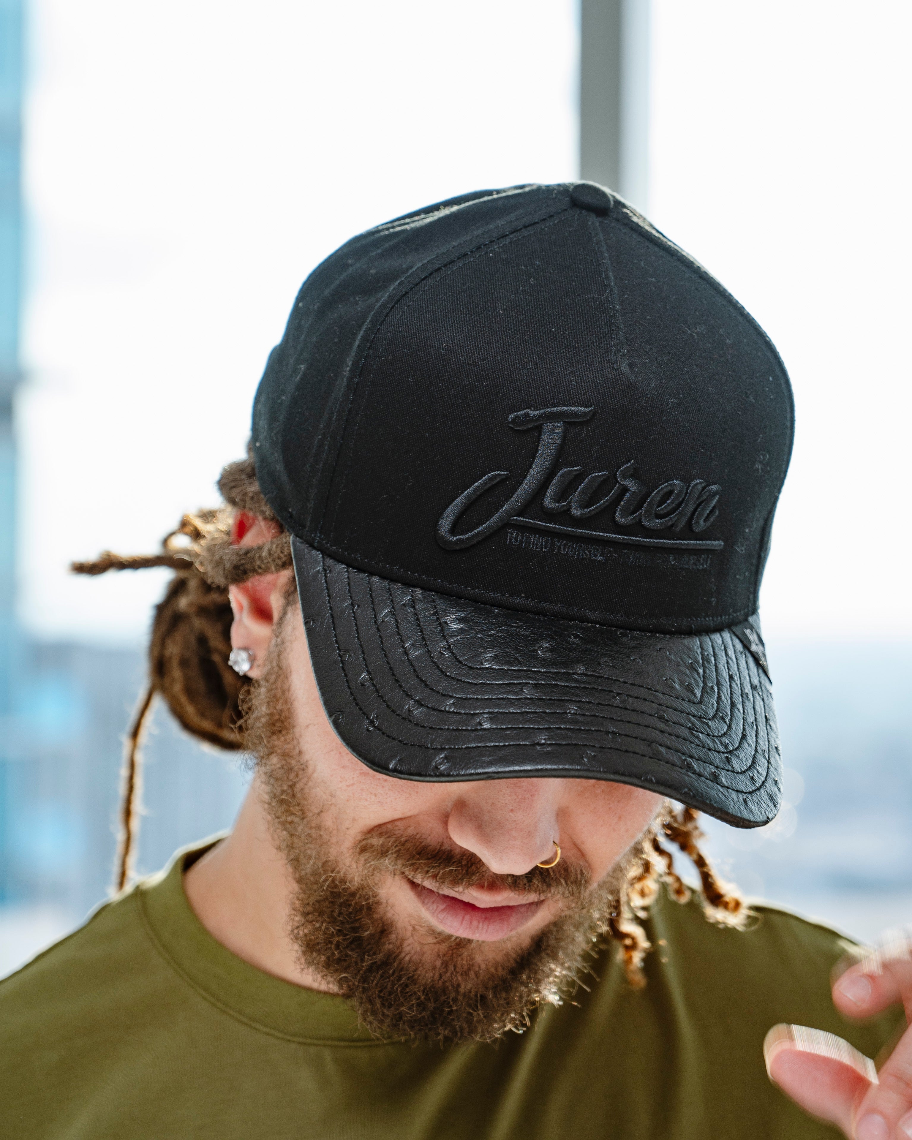 Signature Ostrich Skin Trucker
