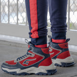 G7 x Wendigo Liberty Mid Top Boots - Red/Navy/Gray