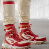 G7 Wendigo Salvo Mid Top Boots - Natural/Wheat/Red