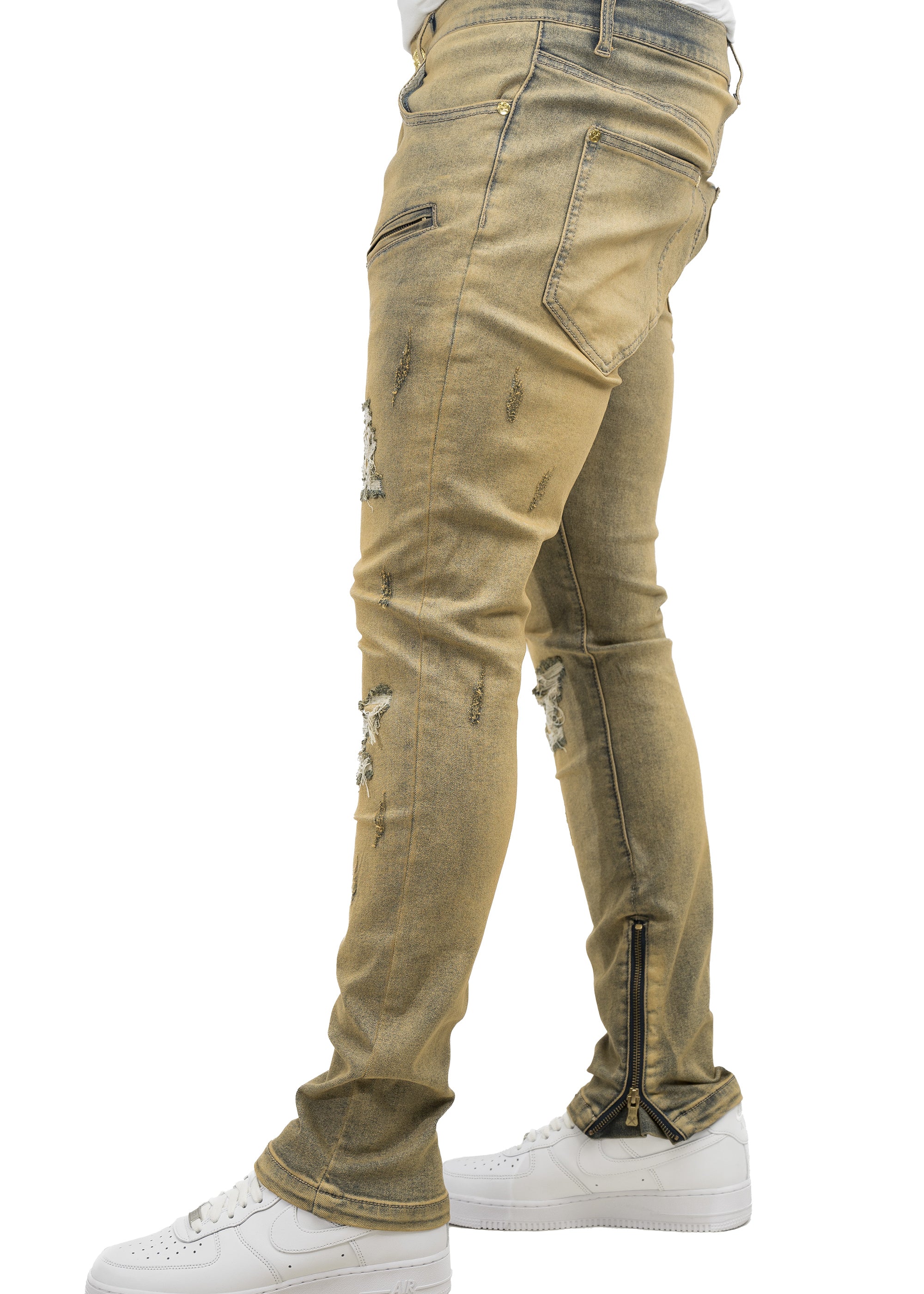 Medium Sand Wash Denim Jeans