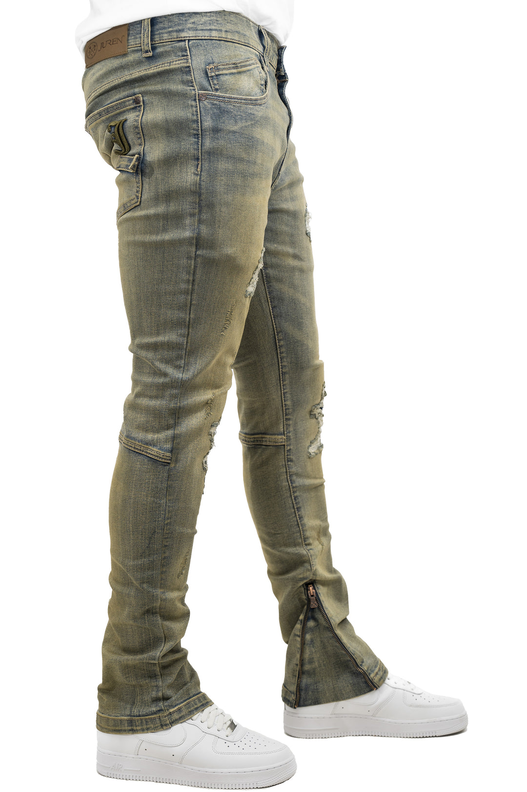 Blue Viscose Wash Denim Jean