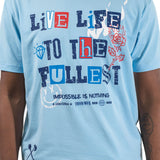 Live Life To The Fullest Aqua Tee