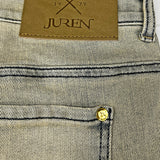 JACQUARD PATCHWORK DENIM SHORT