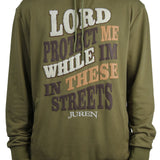 Lord Protect Me Olive Hoodie