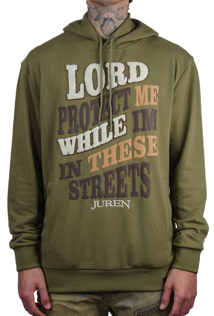 Lord Protect Me Olive Hoodie