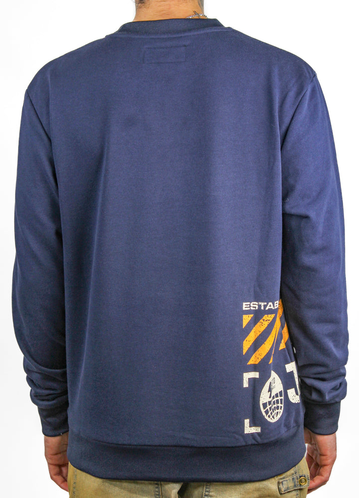 Say Le$$ Navy Crewneck Sweater