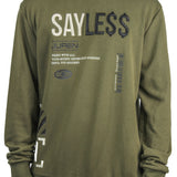 Say Le$$ Olive Crewneck Sweater