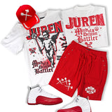 Demon Battler Heavyweight Tee, Established Short and Trucker Hat Combo