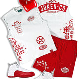 Rise Above Setbacks Muscle Tee, Established Shorts and Trucker Hat Combo