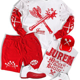 Demon Battler Longsleeve, Established Shorts and Trucker Hat Combo