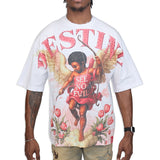 Destiny White Shirt - Rhinestones