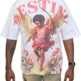 Destiny White Shirt - Rhinestones