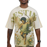 Destiny Cream Shirt - Rhinestones