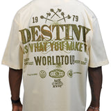Destiny Cream Shirt - Rhinestones