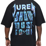 Show Must Go On Black Shirt - Rhinestones