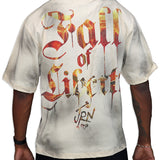 Fall Of Liberty Cream Shirt - Rhinestones