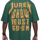 Show Must Go On Hunter Shirt - Rhinestones