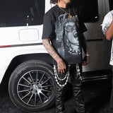 Beware Black Shirt - Rhinestones