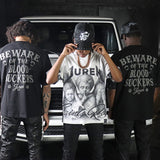 Beware Black Shirt - Rhinestones