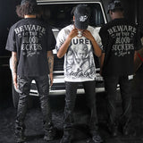 Beware Black Shirt - Rhinestones