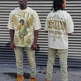 Destiny Cream Shirt - Rhinestones