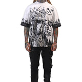 Child of God White T-Shirt, Black Denim Jeans and Leather Trucker Hat Combo (Shoes Not Included)