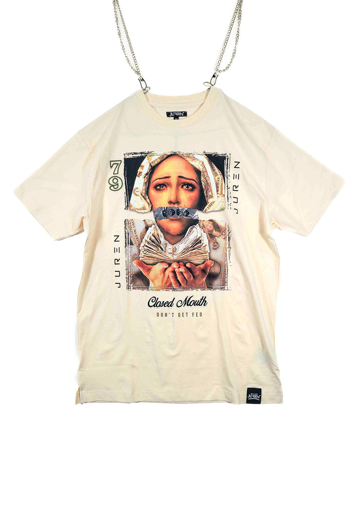 Closed Mouth Cream Tee