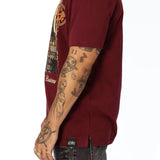 No Monkey Business Burgundy Tee