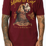 Time To Eat Burgundy Tee