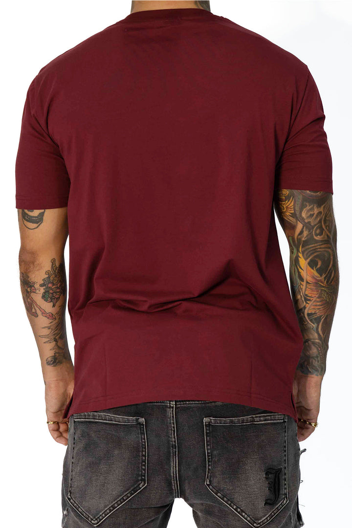 Time To Eat Burgundy Tee