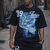 Juren Mindset Black Shirt - Rhinestones