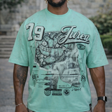 Juren Mindset Mint Shirt - Rhinestones