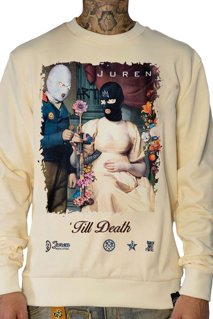 'Till Death Natural Crewneck Sweater