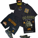 Cold Blooded T-Shirt, Shorts, Trucker Hat and Sneaker Combo