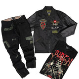 Honor & Glory Bomber Jacket, Death Before Dishonor Tee and Denim Jeans Combo