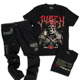 Death Before Dishonor and Honor & Glory Heavyweight Tees and Denim Jeans Combo