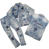 Paradise Dream Denim Jacket and Denim Jeans Combo