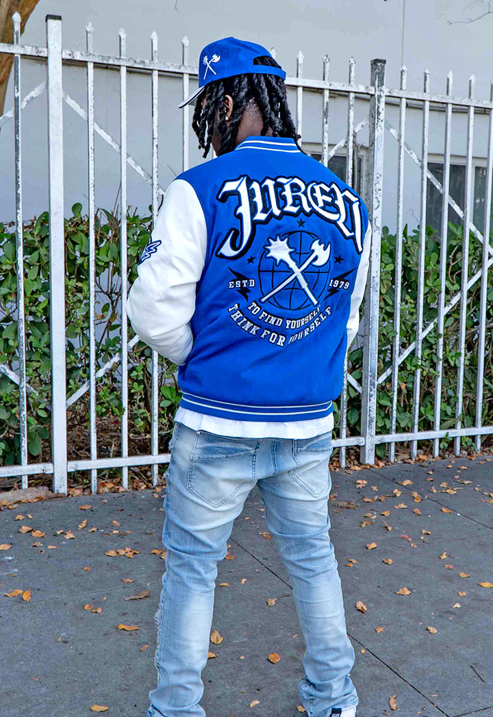 Royal World Bomber Jacket and Organized Chaos Tee Combo