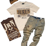 Cut From Different Cloth Heavyweight Tee, Dominate Heavyweight Tee, Battle Jean and Beanie Hat Combo