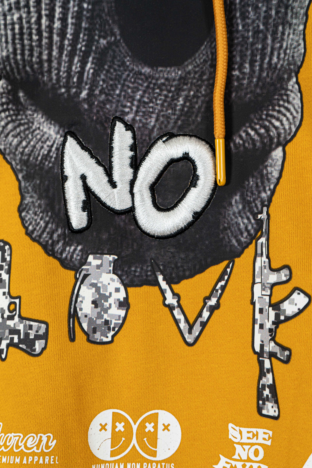 No Love Pullover Wheat Hoodie